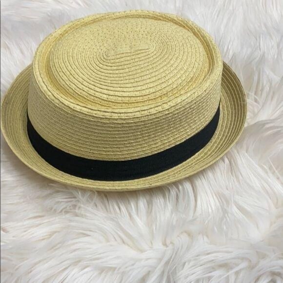 Natural Color Black Ribbon Detail Hat - Picture 4 of 5